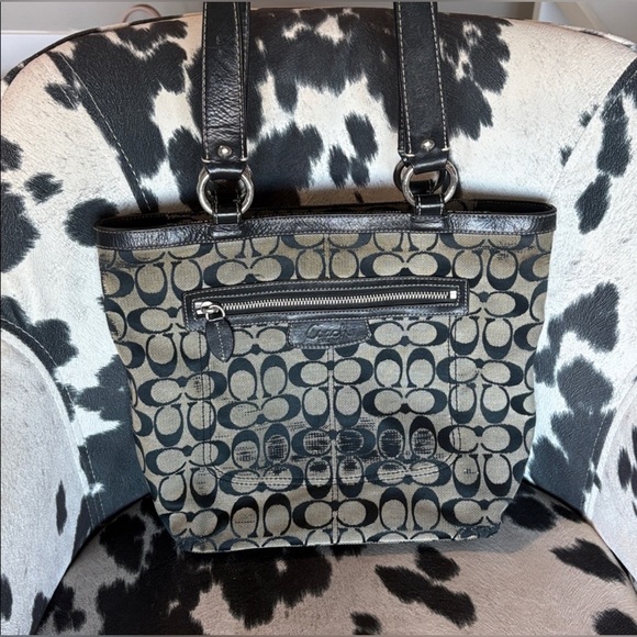 Coach Other - Rehab-Coach Monogram Canvas Tote in Black and Beige